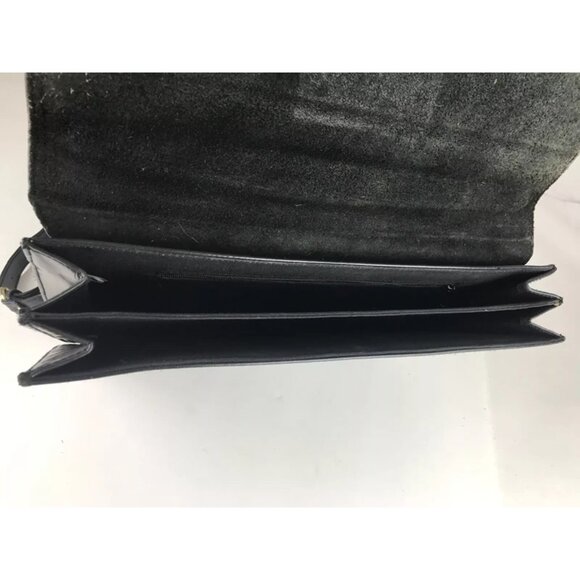 Marchino Via Moda Womens Black Leather Top Handle Adjustable Strap Crossbody Bag - Picture 9 of 10